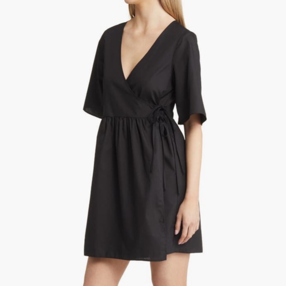 ASOS DESIGN Faux Wrap Minidress - Picture 3 of 8